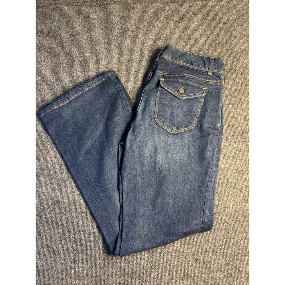 IZOD Boot cut Jeans Women's 8 Blue Denim Streetwear Mid-Rise Modern Fit Outdoor‎